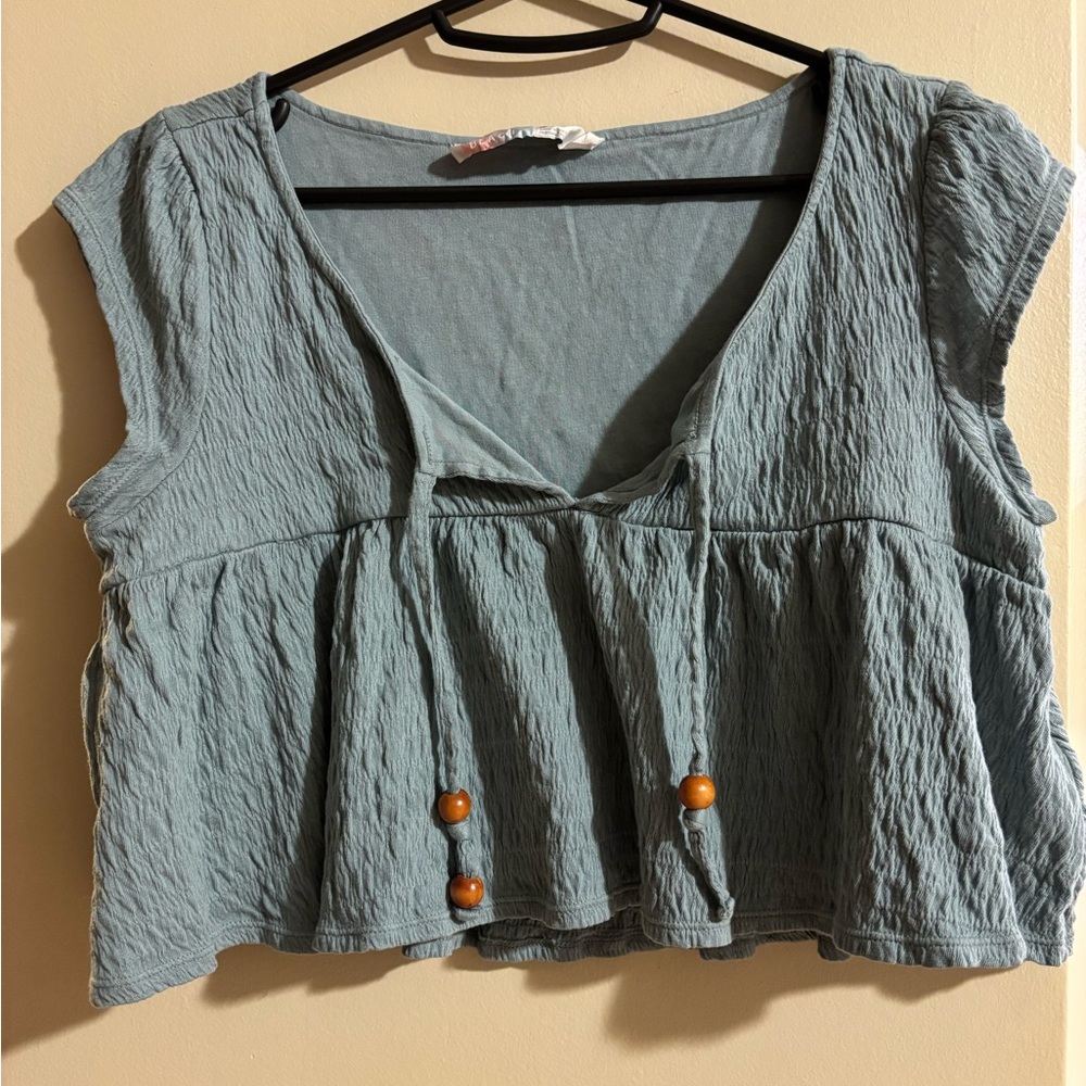 FP Beach Short Sleeve Crop Top